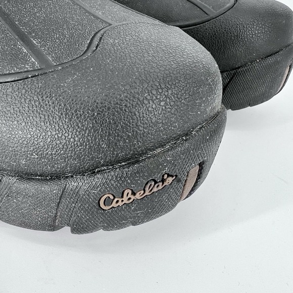 Cabela's Brown Leather Boot MEN's 14D Thinsulate Dry Plus Rubber Outsole Outdoor - Picture 2 of 11